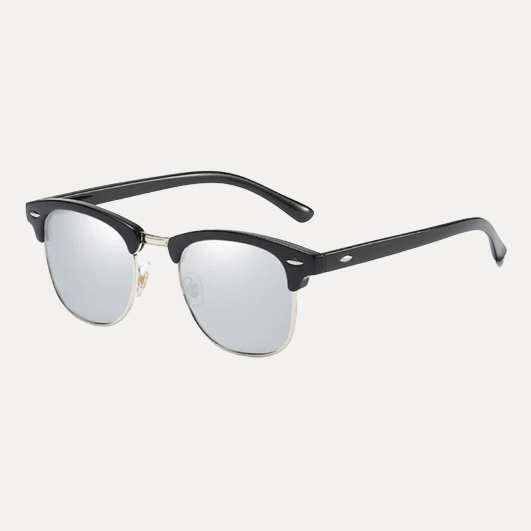 Lunettes De Soleil Polarisées Demi Monture Classiques Ultra Légères Protection UV400 Anti Reflets