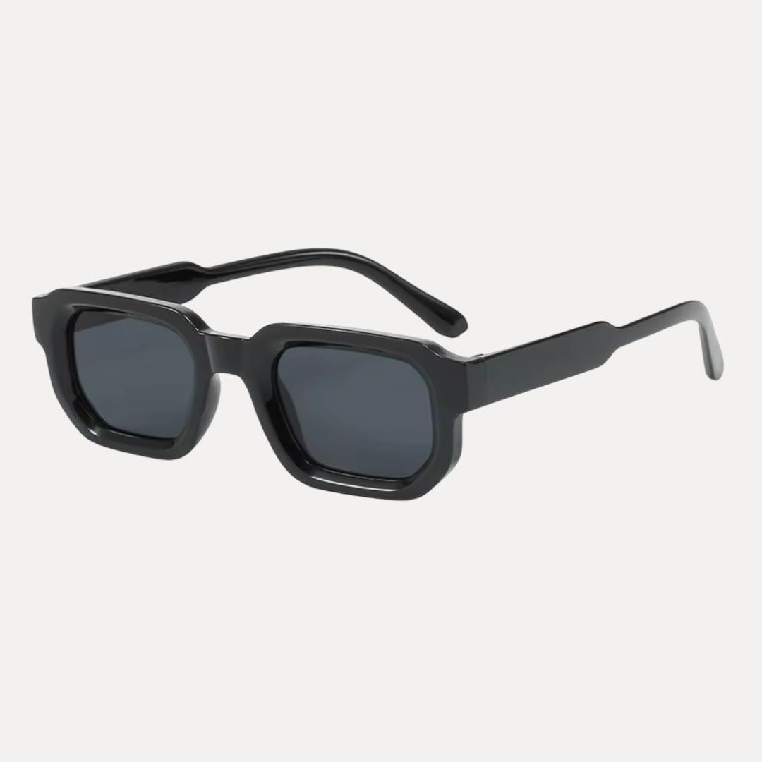 Lunettes De Soleil Rectangulaires Classiques Unisexe UV400 Protection Luxe Moderne Retro
