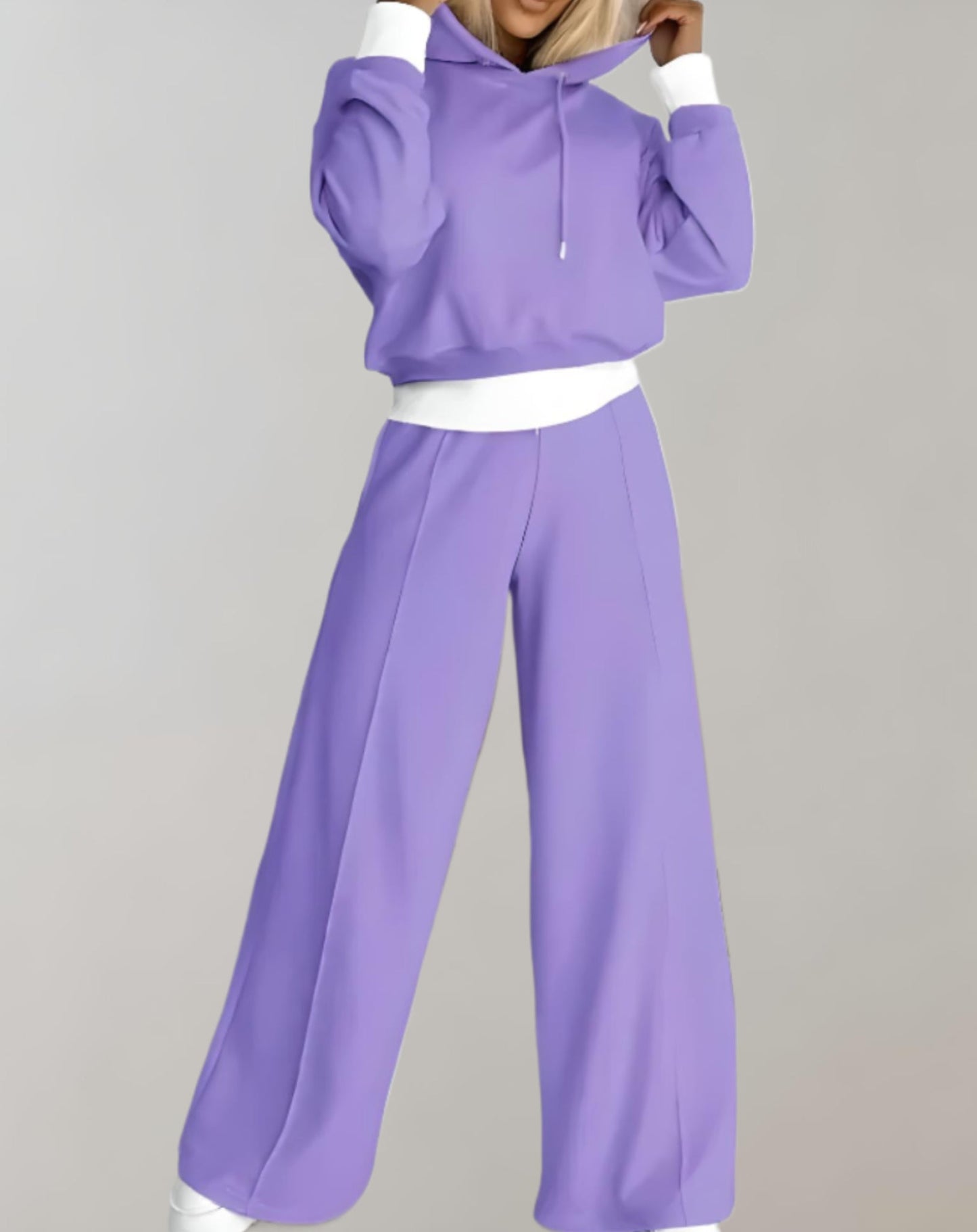 Ensemble Décontracté Pour Femme Avec Sweat À Capuche Et Pantalon À Cordons Alice Confort Quotidien Moderne