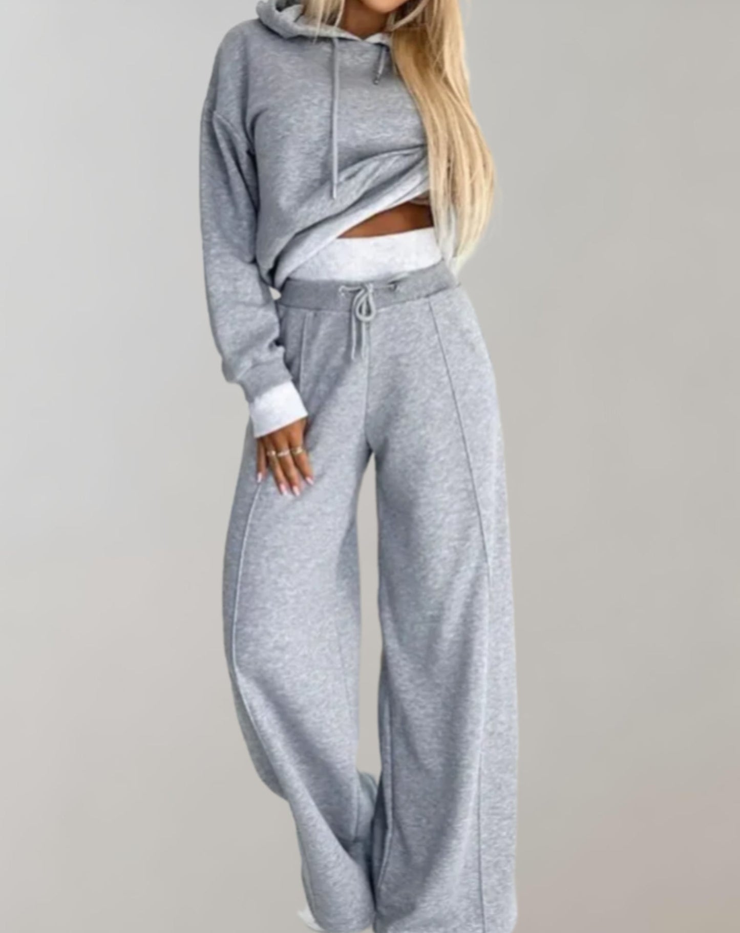 Ensemble Décontracté Pour Femme Avec Sweat À Capuche Et Pantalon À Cordons Alice Confort Quotidien Moderne