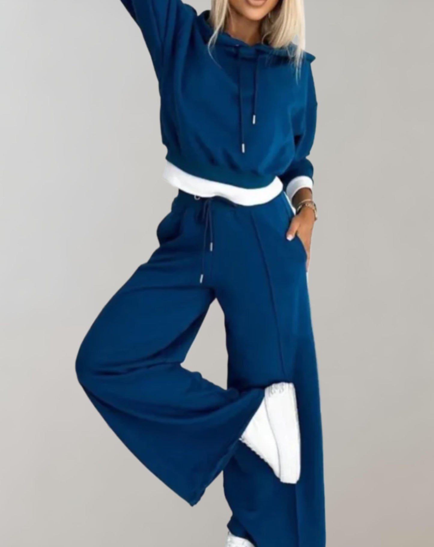 Ensemble Décontracté Pour Femme Avec Sweat À Capuche Et Pantalon À Cordons Alice Confort Quotidien Moderne
