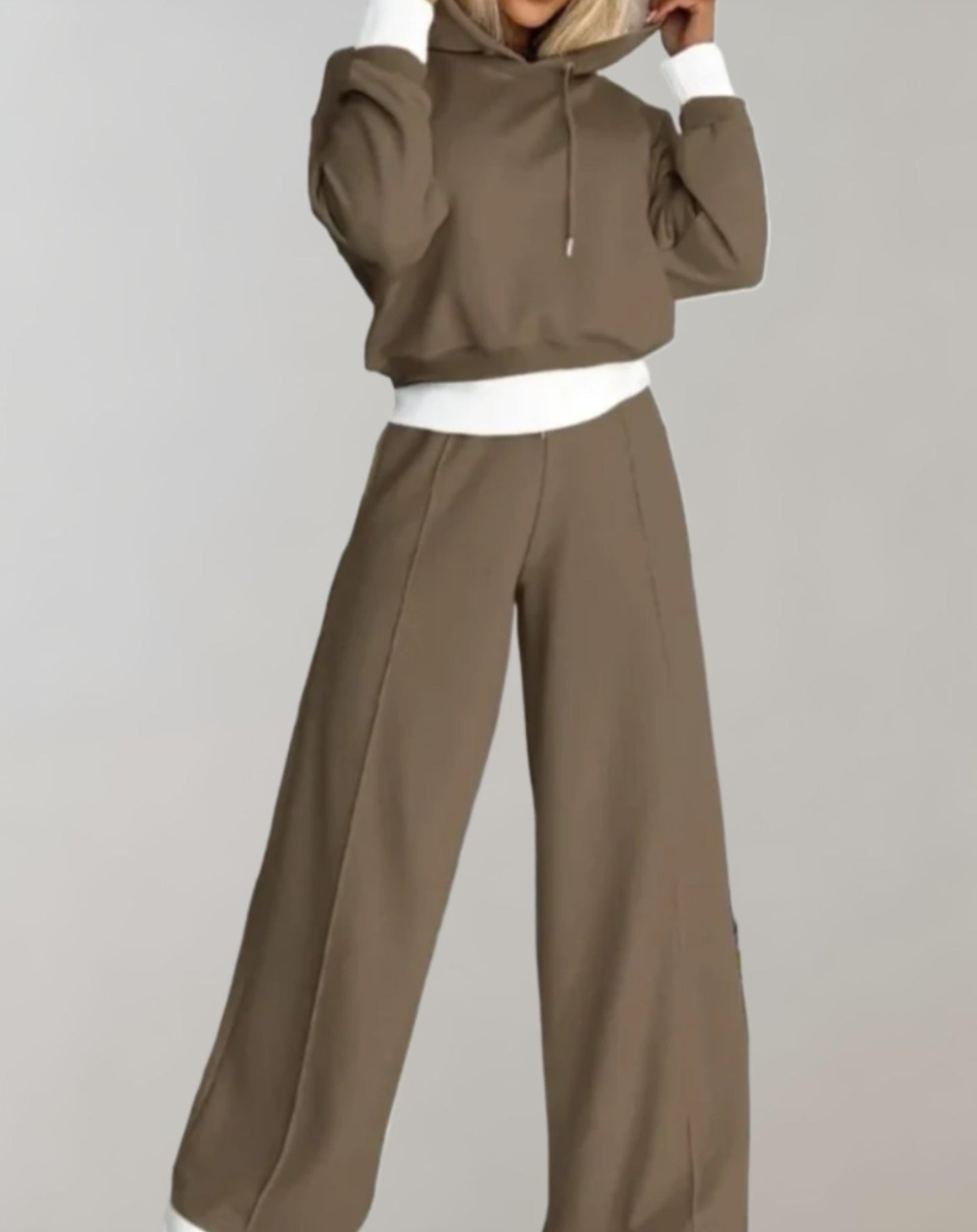 Ensemble Décontracté Pour Femme Avec Sweat À Capuche Et Pantalon À Cordons Alice Confort Quotidien Moderne