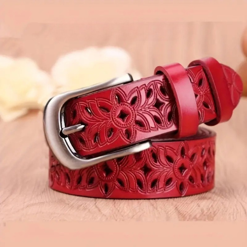 Ceinture En Cuir Avec Motifs Floraux Sara Par Amawinc Élégante Et Polyvalente Pour Tous Les Styles