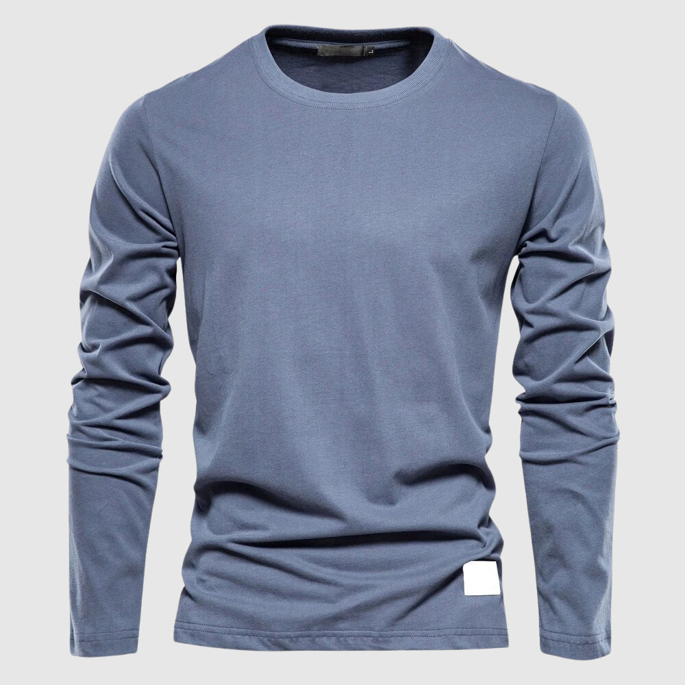 Chemise Cottone Classico en Coton Premium par Alessandro Veneti Manches Longues Taille Classique