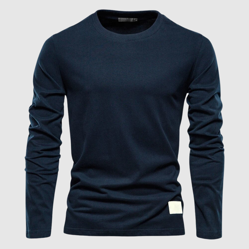 Chemise Cottone Classico en Coton Premium par Alessandro Veneti Manches Longues Taille Classique
