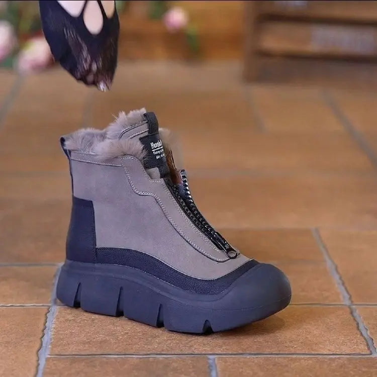 Bottines pour Femmes Amawinc Confortables Élégantes Semelle Caoutchouc Antidérapante