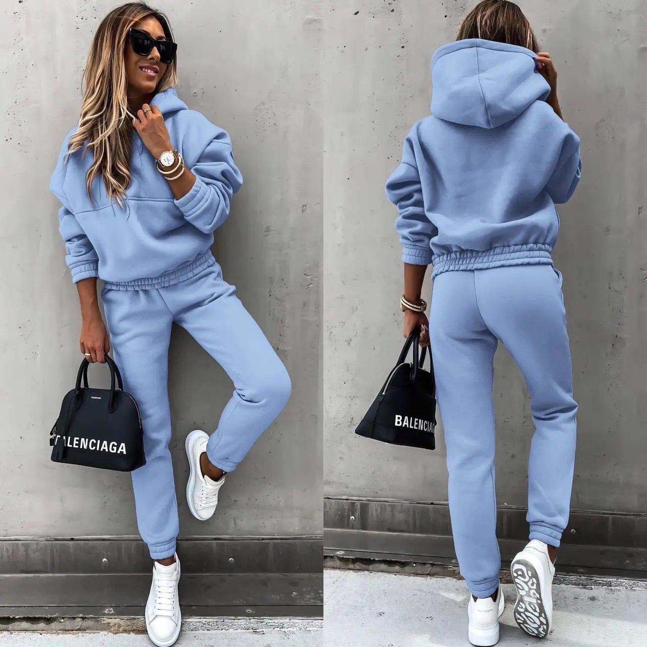 Ensemble Hoodie Et Jogging Pour Femmes Confort Et Style Sans Effort Quotidien Pour Toutes Tailles