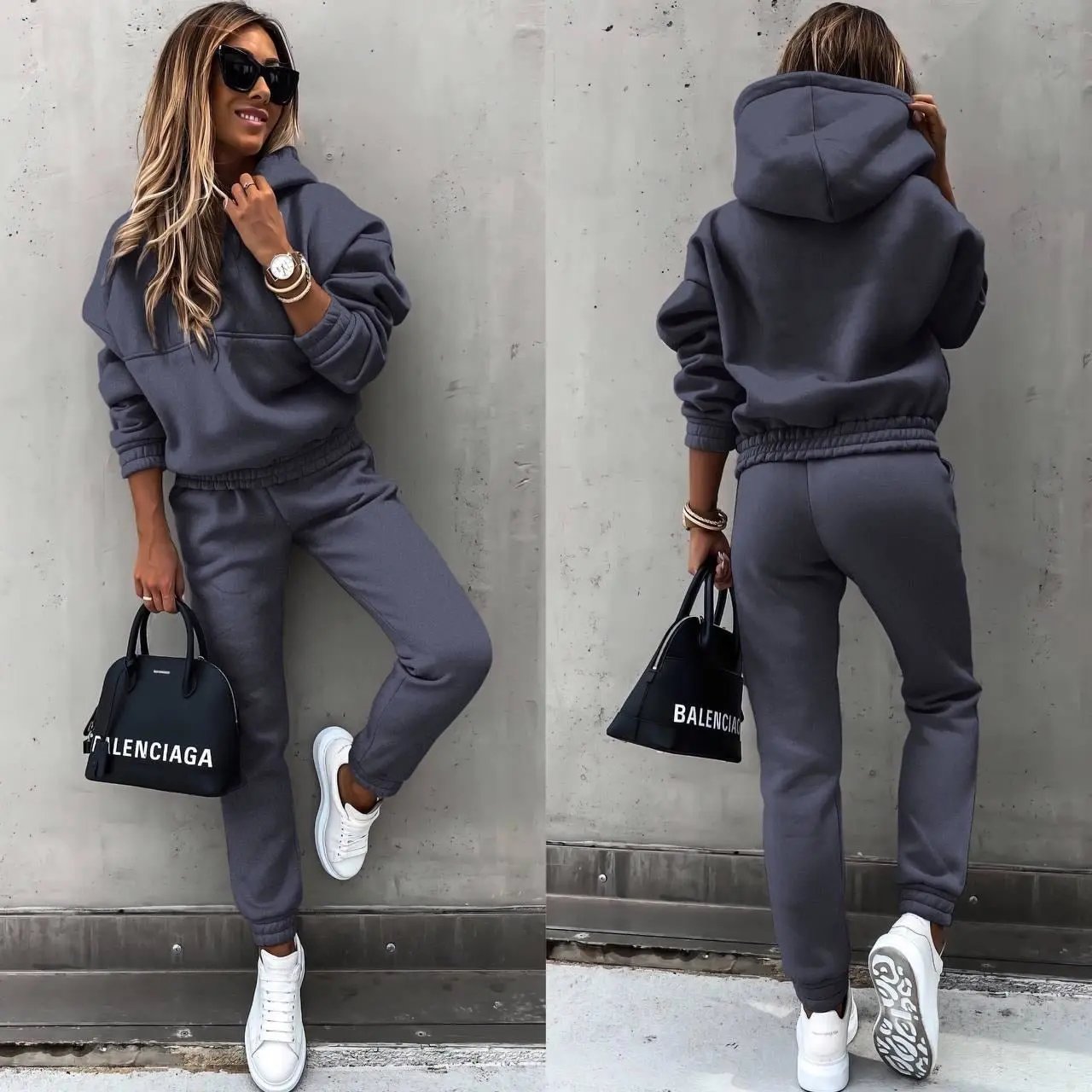 Ensemble Hoodie Et Jogging Pour Femmes Confort Et Style Sans Effort Quotidien Pour Toutes Tailles