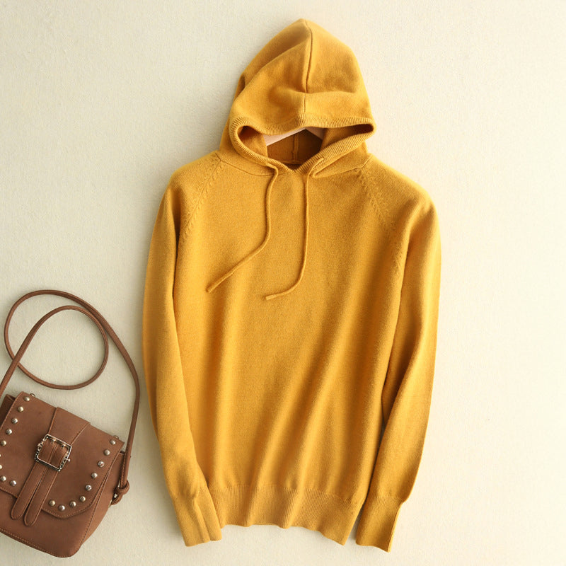 Sweat À Capuche En Maille Légère Doux Et Confortable Avec Silhouette Minimaliste