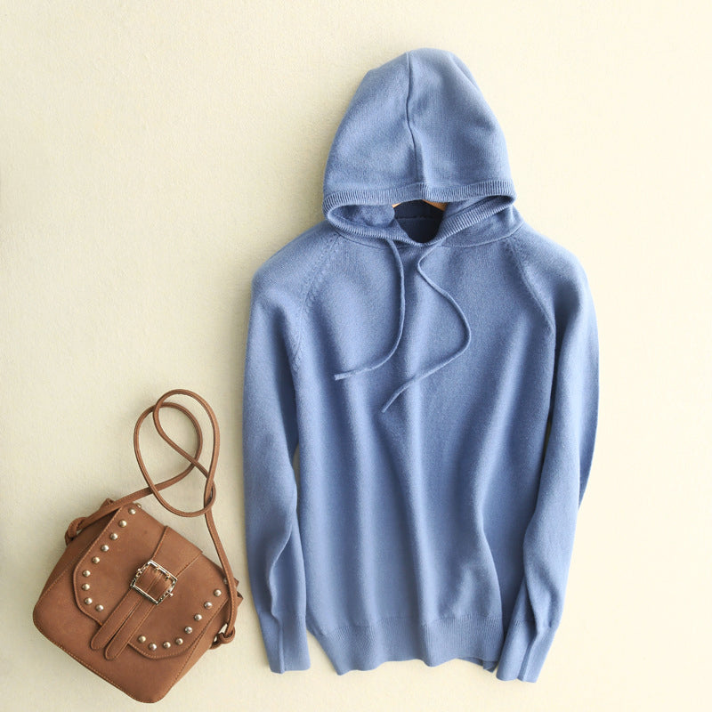 Sweat À Capuche En Maille Légère Doux Et Confortable Avec Silhouette Minimaliste