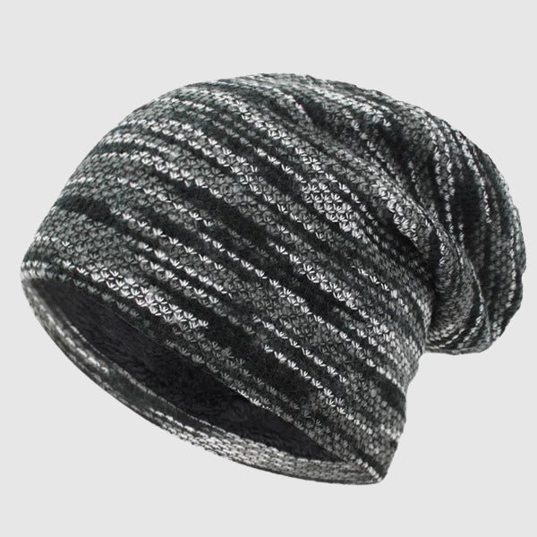 Bonnet D Hiver Rayé En Laine Avec Doublure Polaire Confortable Et Chaud Idéal Pour L Hiver Disponible En Trois Couleurs