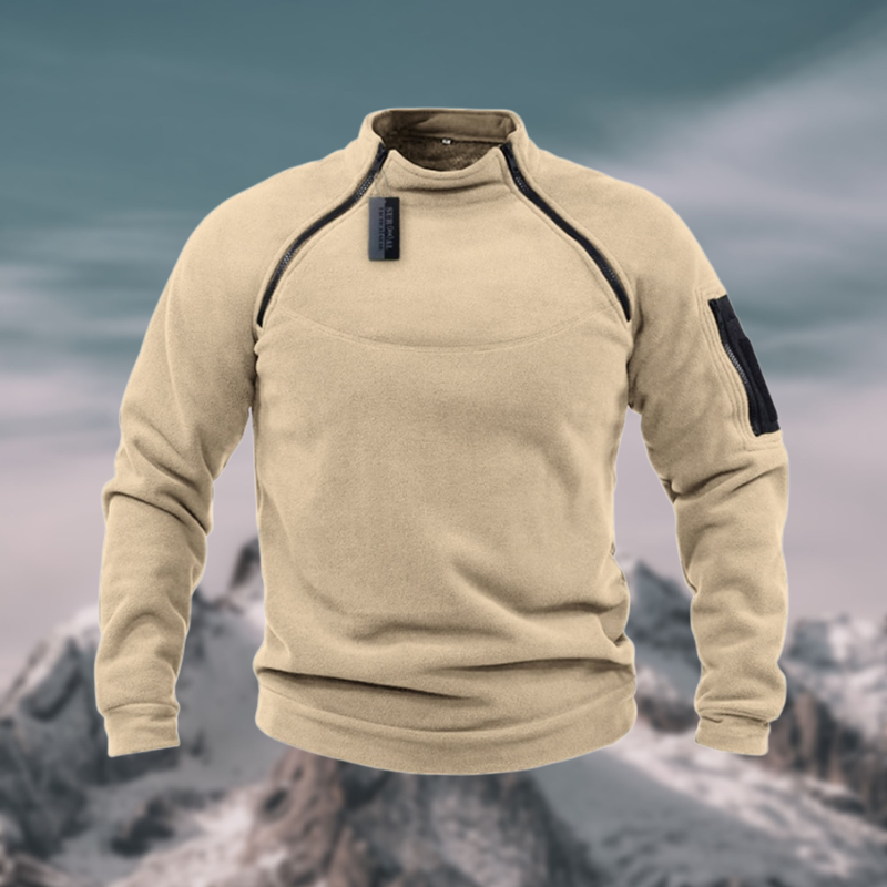Parker Pull Polaire Tactique Pour Homme Avec Chaleur Légère Tissu Résistant Au Vent Et Poche Tactique