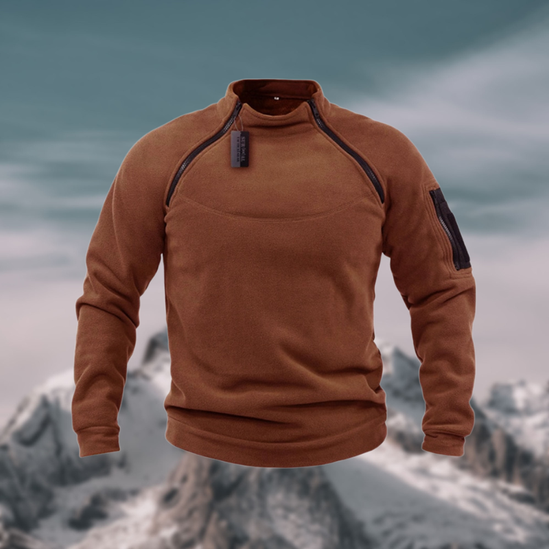Parker Pull Polaire Tactique Pour Homme Avec Chaleur Légère Tissu Résistant Au Vent Et Poche Tactique