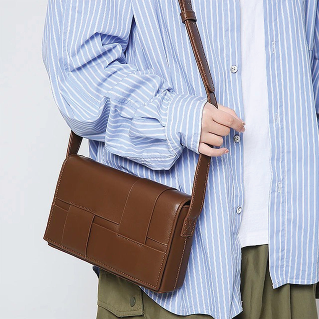 Sac Bandoulière Cruxly Amawinc En Cuir Durable Avec Sangle Réglable Et Pratique Mains Libres