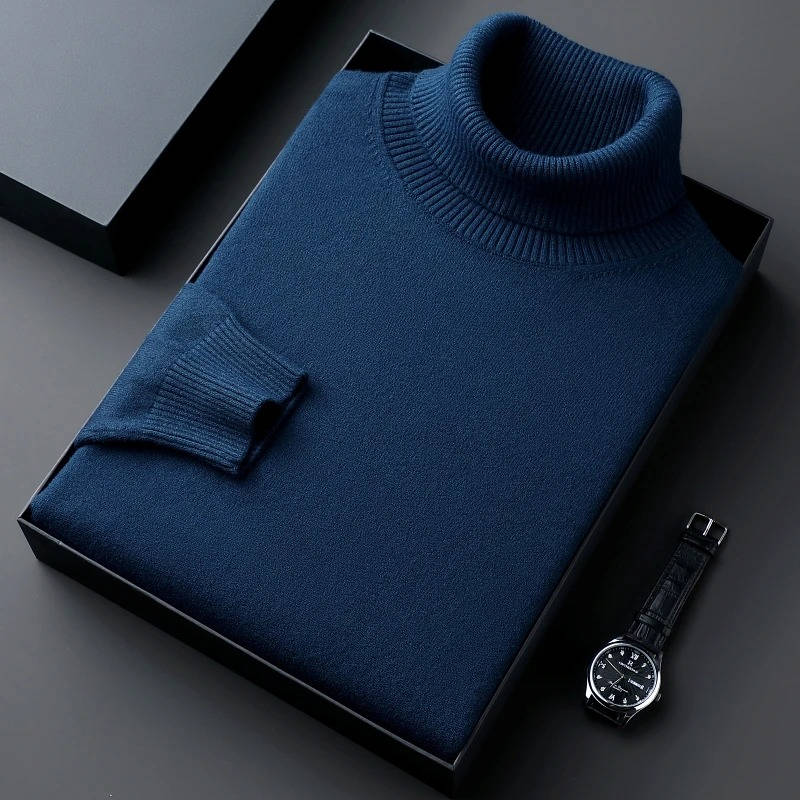 Pull Col Roulé Premium Pour Homme Amawinc Durable Et Chic Pour L'Hiver Confortable Et Élégant