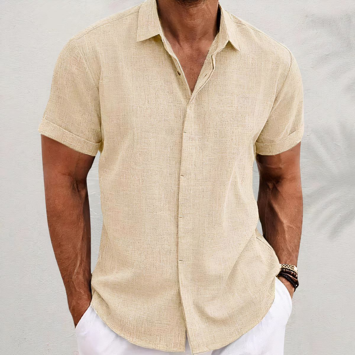 Davian Retro Linen Shirt