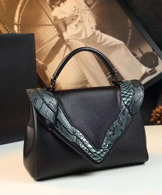 Sac fourre-tout en similicuir vert serpentine grande capacité à faire soi-même - Amawinc