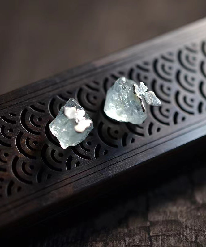 Boucles d'oreilles papillon en argent sterling bleu clair à faire soi-même - Amawinc