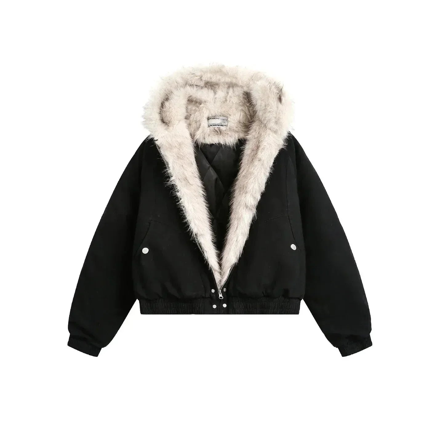 Veste Bomber À Capuche En Fourrure Synthétique Dakota Pour Temps Froid Avec Doublure Douce Et Confortable