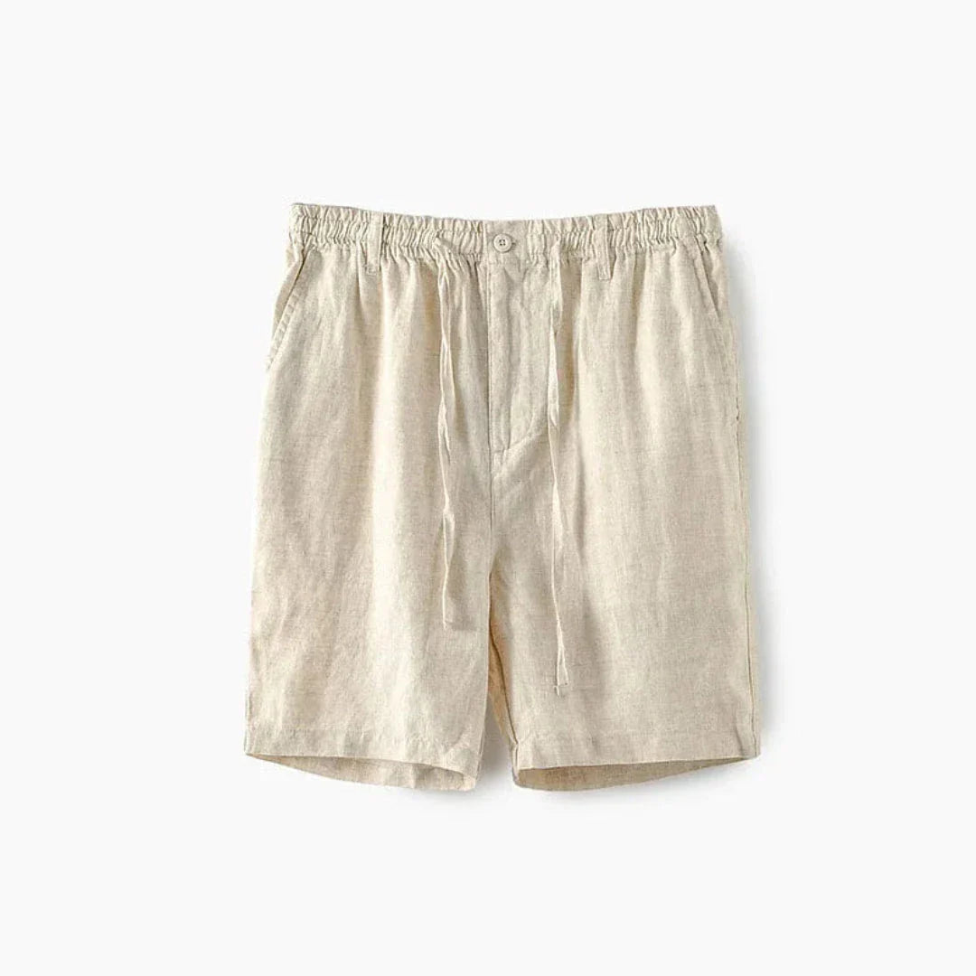 Shorts Décontractés En Lin À Cordon Pour Homme Léger Et Respirant Été Plage Amawinc Dale