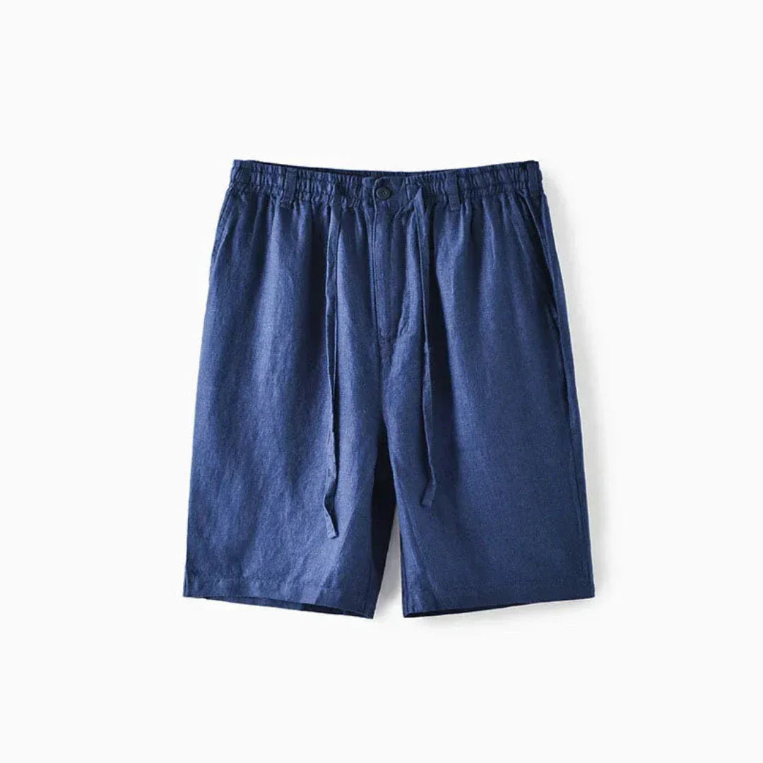 Shorts Décontractés En Lin À Cordon Pour Homme Léger Et Respirant Été Plage Amawinc Dale