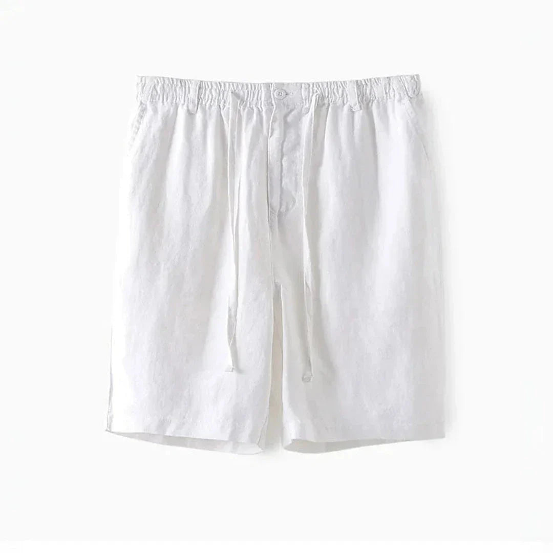 Shorts Décontractés En Lin À Cordon Pour Homme Léger Et Respirant Été Plage Amawinc Dale