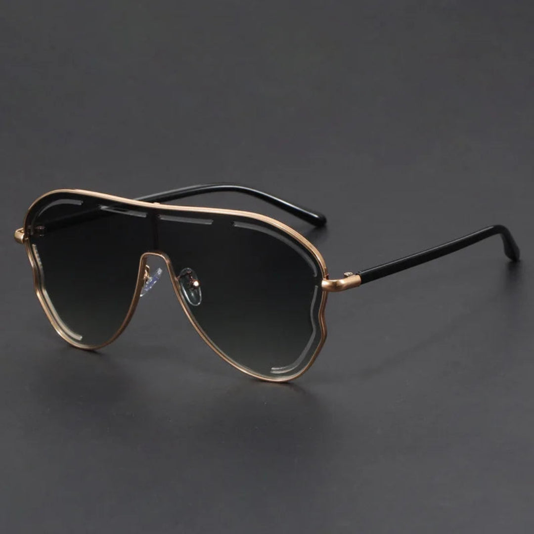 Lunettes Aviateur Damer En Métal Sculpté Verres Anti Reflet UV400 Protection Durable Et Résistantes Aux Chocs