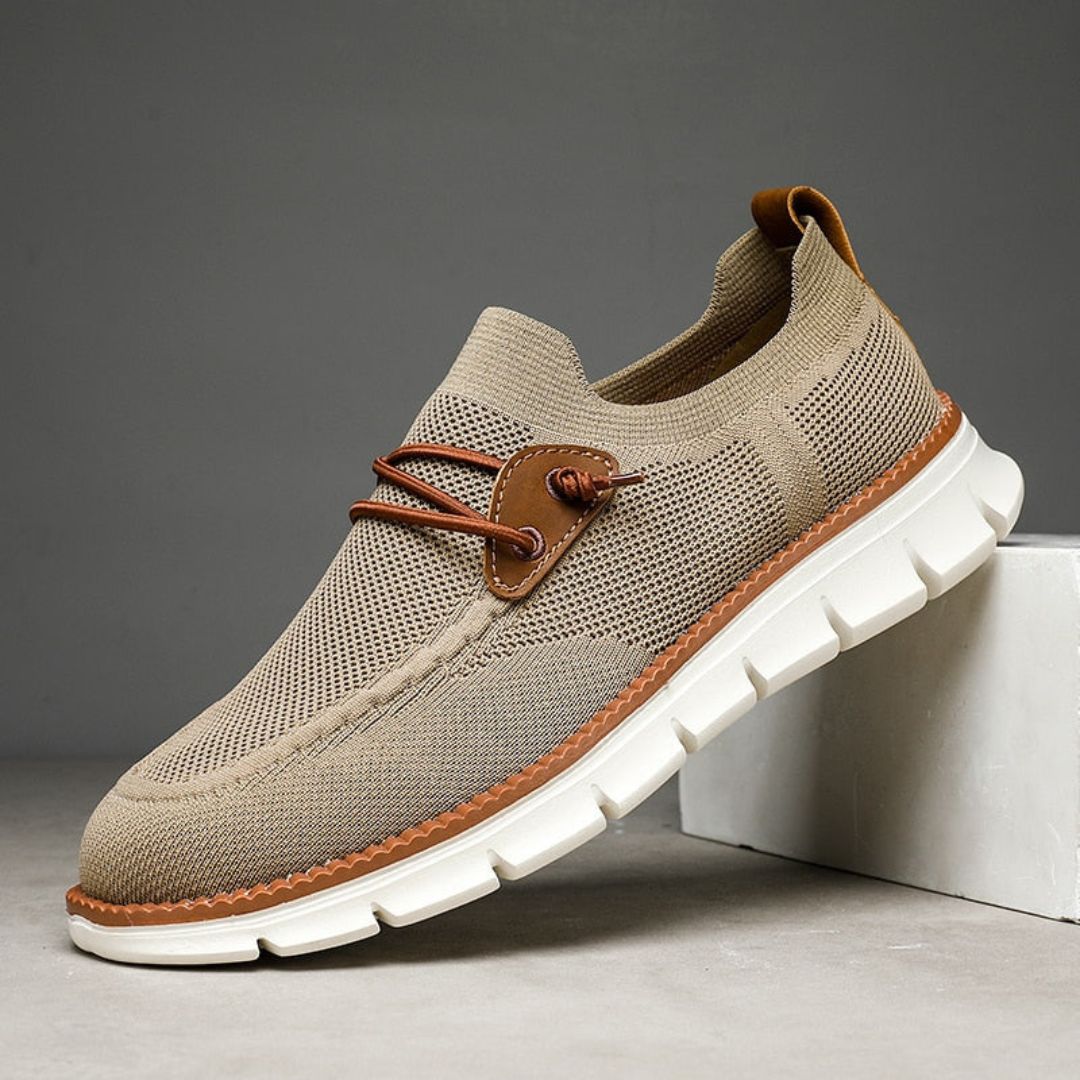 Baskets Dante Hybrides En Maille Pour Homme Légères Respirantes Avec Empeigne En Maille Et Accent En Cuir