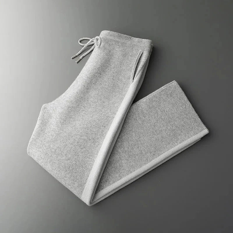 Pantalon Hank En Laine Mérinos Avec Bordure Contrastée Et Coupe Moderne Pour Détente Voyage Et Sorties Décontractées