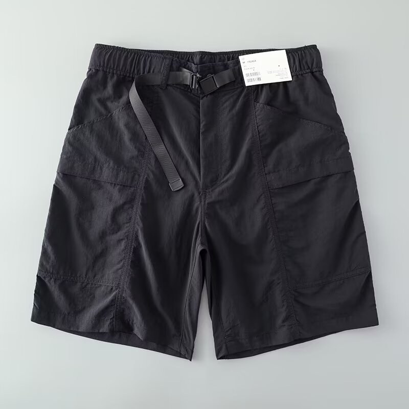 Shorts DryTek Actifs Léger Séchage Rapide Avec Ceinture Boucle Intégrée Et Taille Élastique Poches Profondes