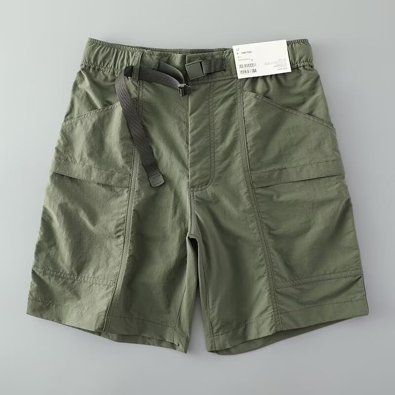 Shorts DryTek Actifs Léger Séchage Rapide Avec Ceinture Boucle Intégrée Et Taille Élastique Poches Profondes