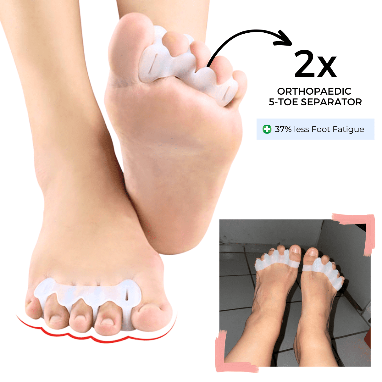 Orthopaedic 5 Toe Separator - Amawinc