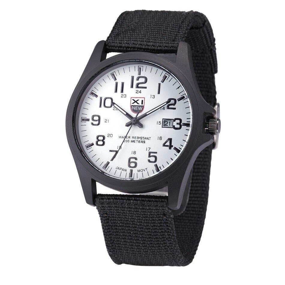 Montre Militaire James Pour Hommes Affichage Analogique Aiguilles Lumineuses Bracelet Nylon Durable Et Robuste