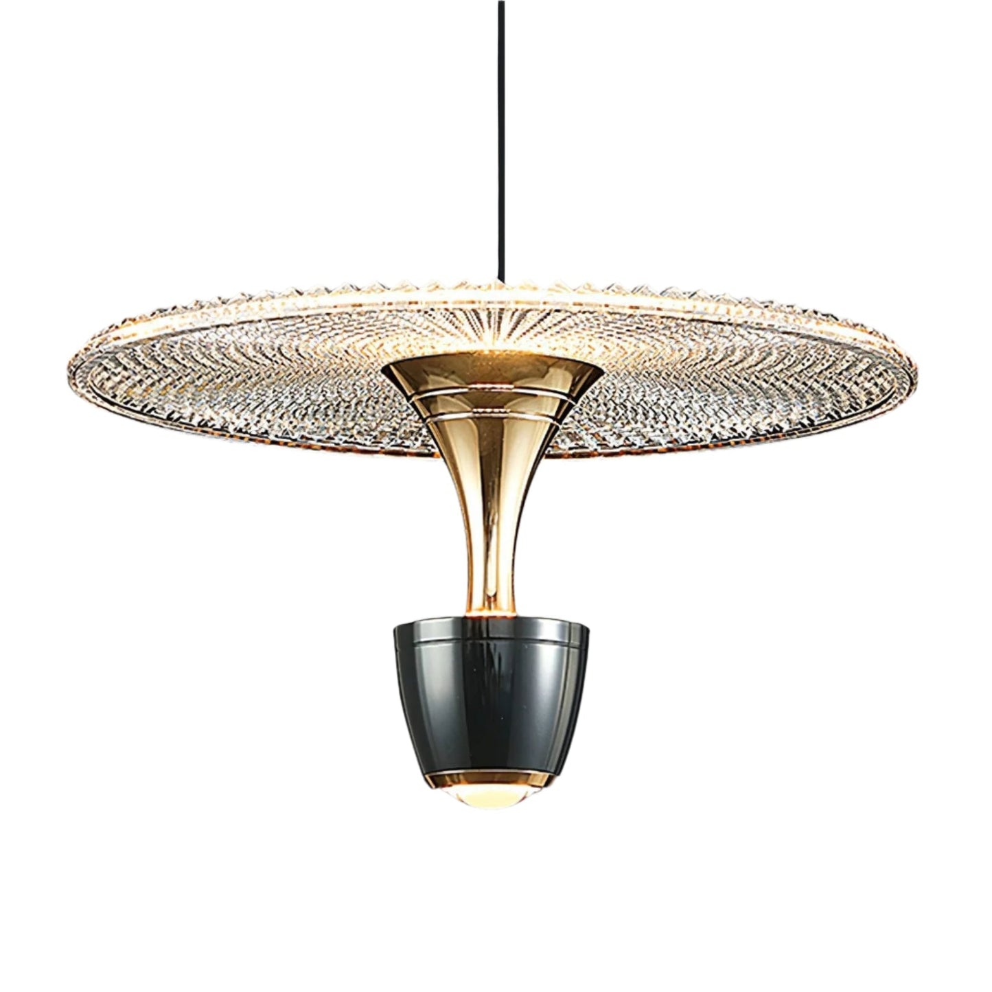 Moderne LED-Deckenleuchte, Scheibenform