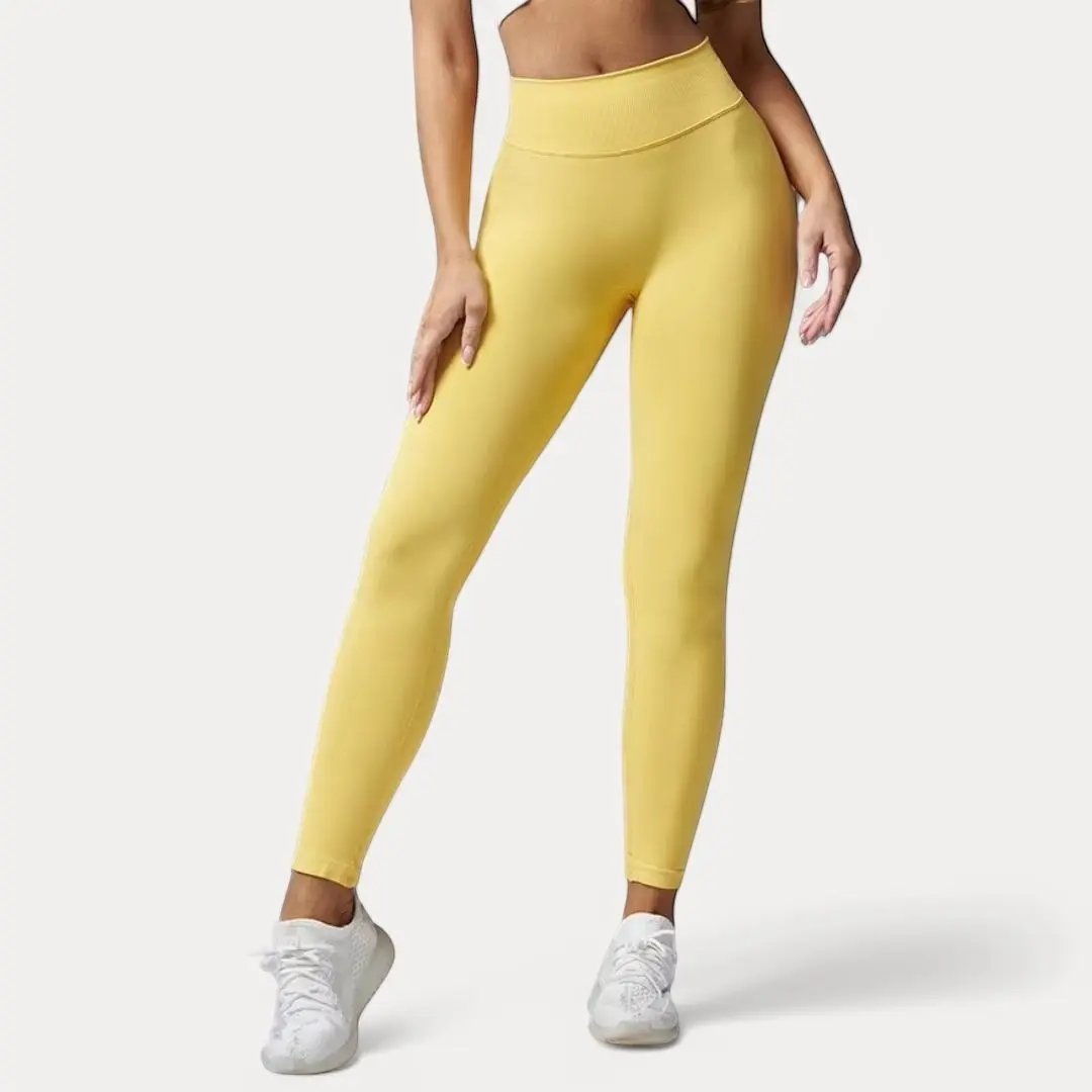 Leggings À Séchage Rapide Taille Haute Effet Sculptant Sans Couture Confort Tout Le Jour Fessier Liftant