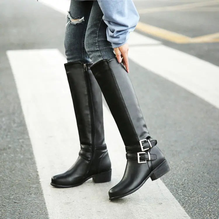 Bottes Hautes Pour Femme En Cuir Premium Doublure Chaude Idéales Pour Hiver Élégantes Et Confortables Noir Ou Marron