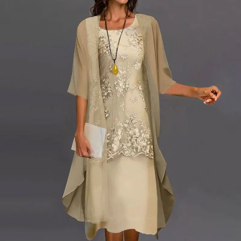 Robe Deux Pièces En Chiffon Pour Femmes Élégante Et Confortable Pour Toutes Occasions