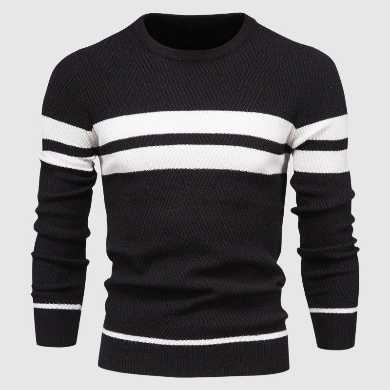 Pull Tricot Rayé Pour Homme Eleganza Quotidiana Roberto Russo Luxe Quotidien Premium