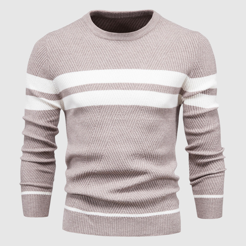 Pull Tricot Rayé Pour Homme Eleganza Quotidiana Roberto Russo Luxe Quotidien Premium