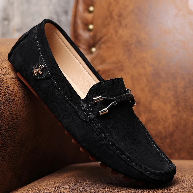Mocassins Elias Prestige En Velours Semelle Antidérapante En Caoutchouc Design Minimaliste Léger Et Respirant