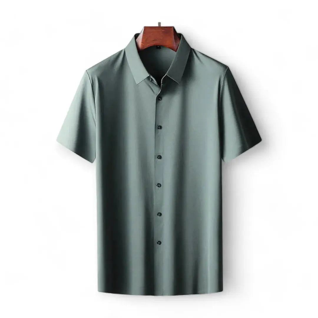 Chemise Décontractée À Manches Courtes Bouton Devant Teal Pour Hommes Incontournable Offres Achetez 3 Obtenez 2 Gratuit