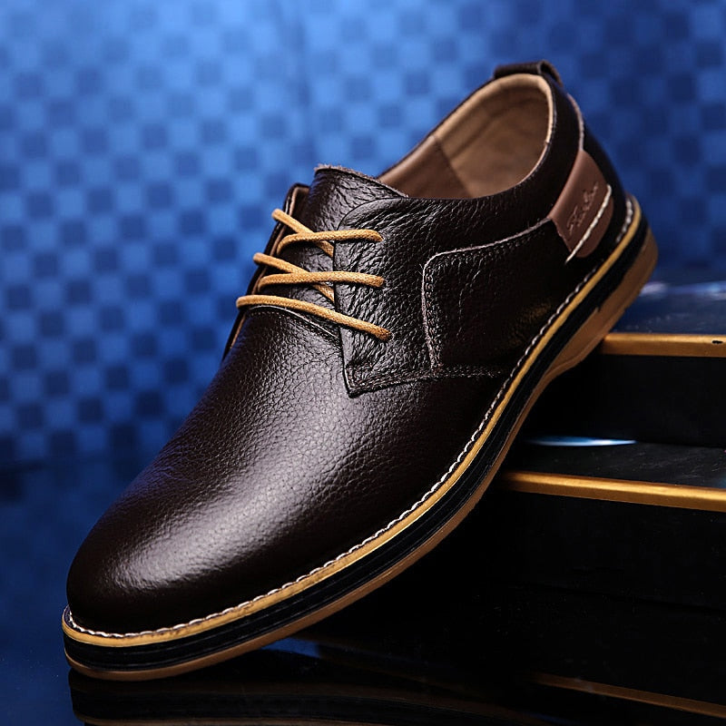 Chaussures Habillées Pour Homme En Cuir Emilio Prestige Avec Semelle En Caoutchouc Par Waylynn