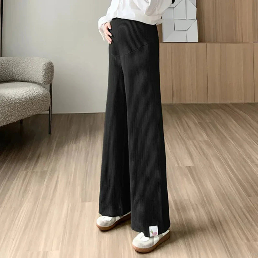 Pantalon Confort à Côtes Erich Décontracté à Taille Élastique pour le Quotidien et Détente