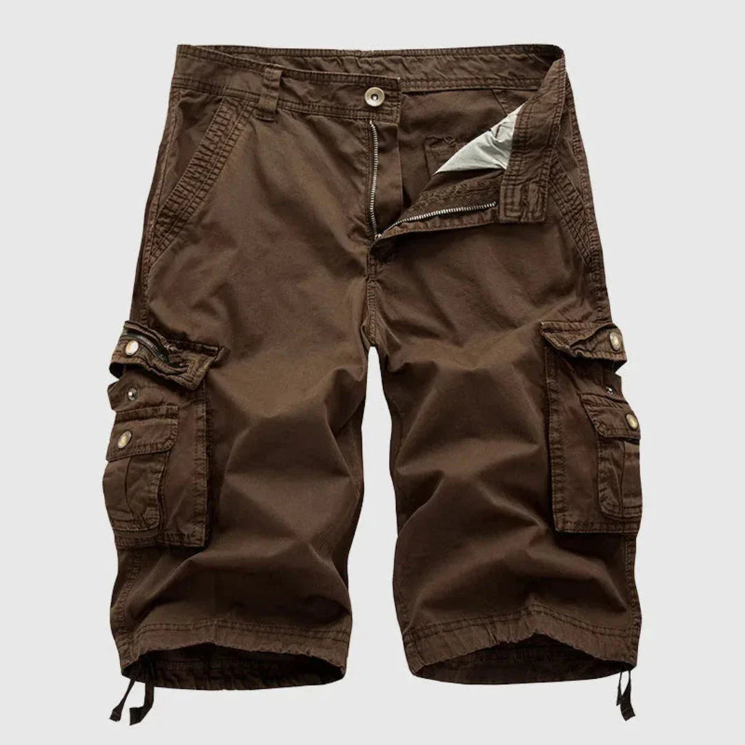 Shorts Cargo Homme Ernest À Poches Multiples En Coton Durable Et Respirant Coupe Décontractée Pour Aventure Estivale