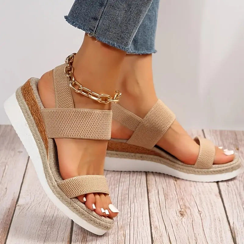 Sandales Espadrilles A Talon Pour Femmes Amawinc Chic Et Confortables Pour Ete Pour Mode Quotidienne Plage Vacances