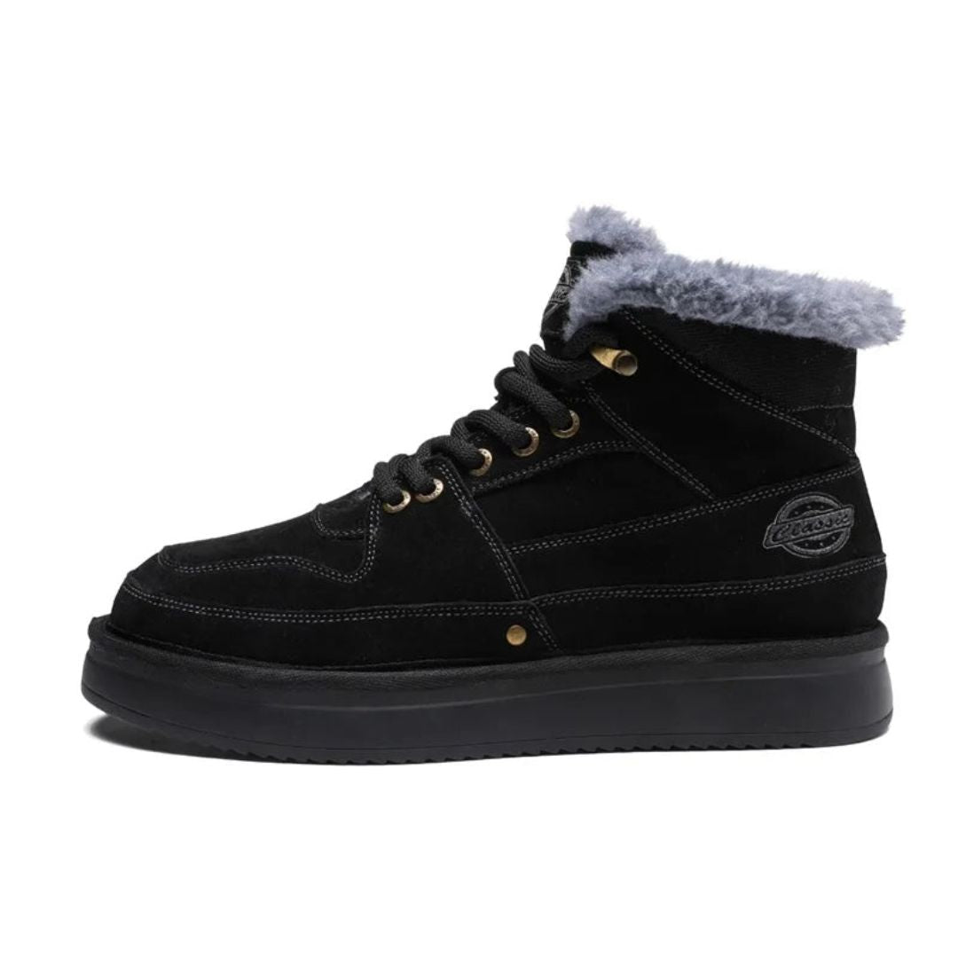 Bottes Hautes En Cuir Robustes Pour Hiver Avec Doublure Fourrure Ultra Confort Optionnelle