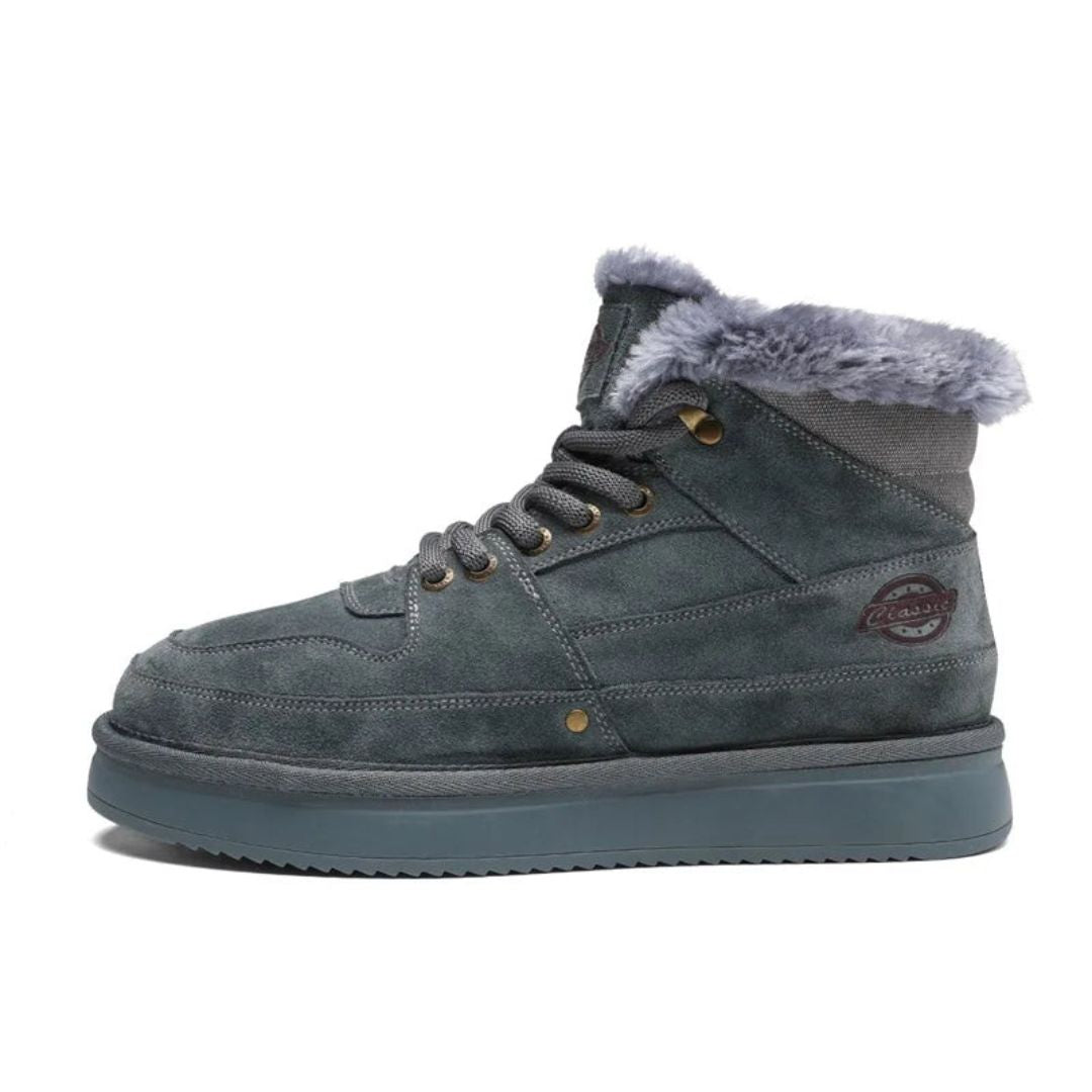 Bottes Hautes En Cuir Robustes Pour Hiver Avec Doublure Fourrure Ultra Confort Optionnelle