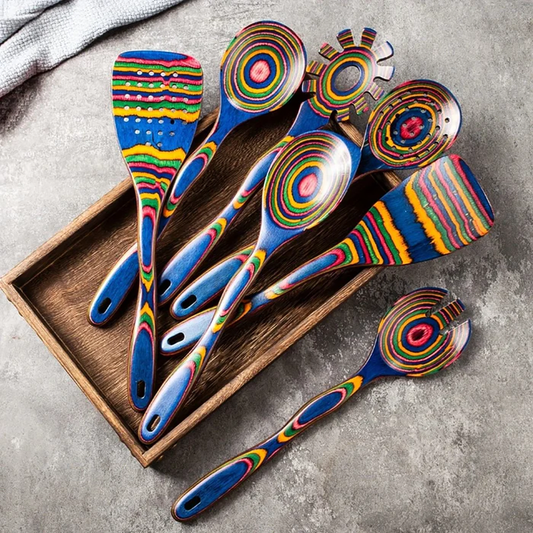Ethno Pakka Wood Utensil Set - Amawinc