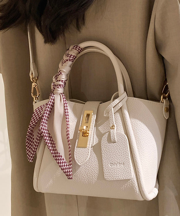 Sac bandoulière tendance en similicuir beige résistant - Amawinc
