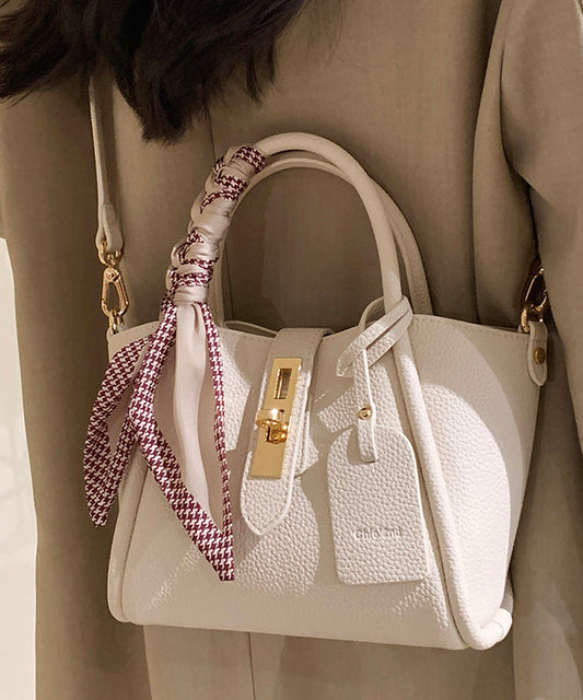 Sac bandoulière tendance en similicuir beige résistant - Amawinc